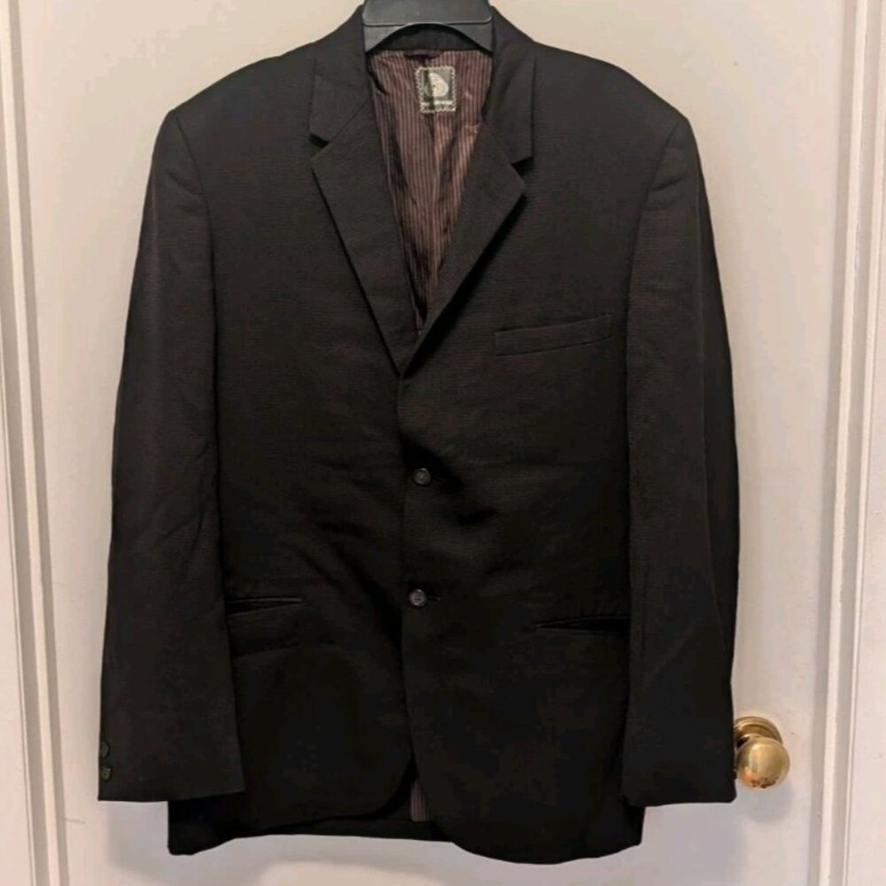 Vintage College Hall Pure Virgin Wool Men's Blazer/Sport Jacket, Black VGC
